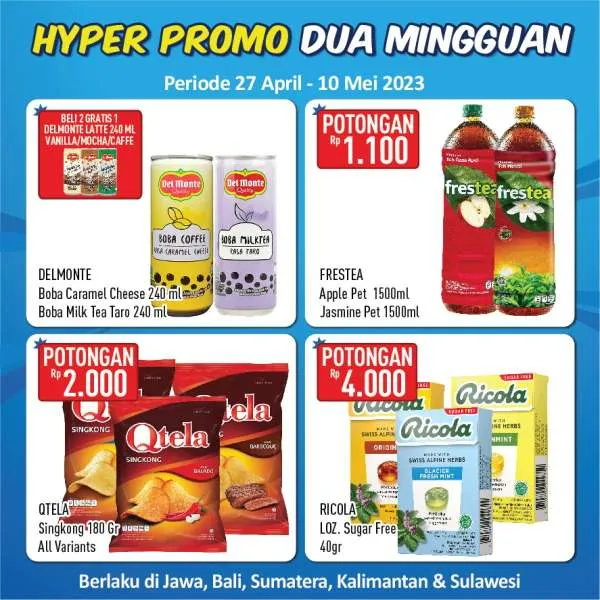 Promo Hypermart Hyper Promo Dua Mingguan Periode 27 April-10 Mei 2023