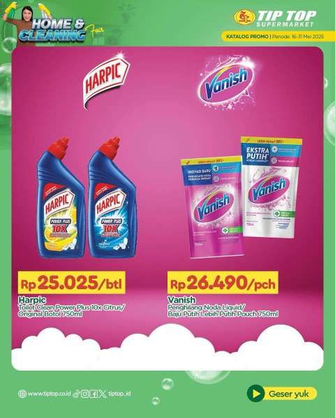 Promo Tip Top Supermarket 16-31 Mei 2025 Spesial Home and Cleaning