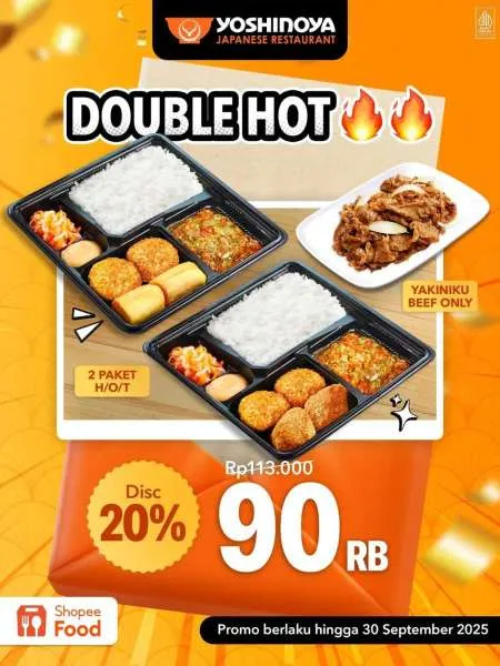 Promo Yoshinoya Double Hot