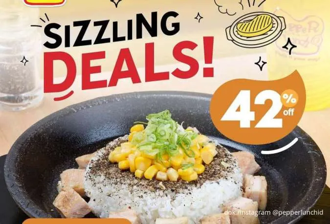 Hemat Maksimal! Promo Pepper Lunch Sizzling Deals September 2025 Diskon sampai 42%