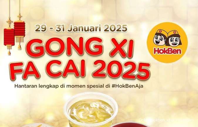 Promo HokBen Spesial Imlek 2025, Makan Berempat Mulai Rp 20.000-an Saja Per Orang