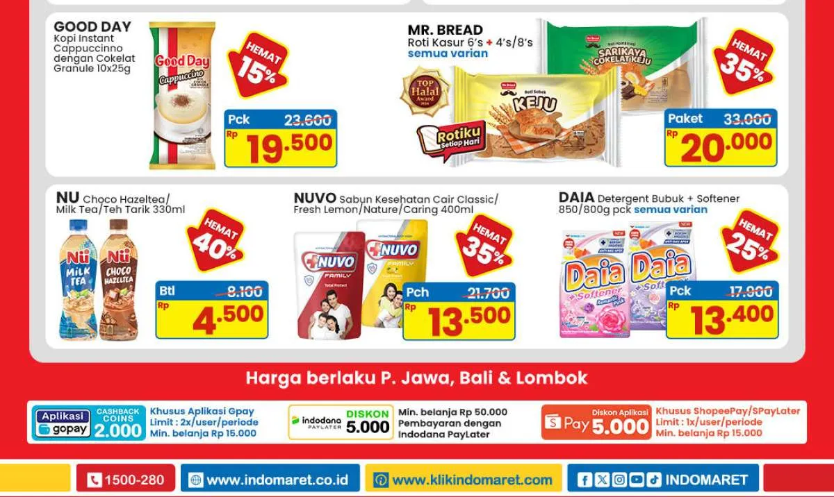 Promo Indomaret Weekend Akhir Bulan Mei 2025, Good Day & Daia Spesial Paling Murah
