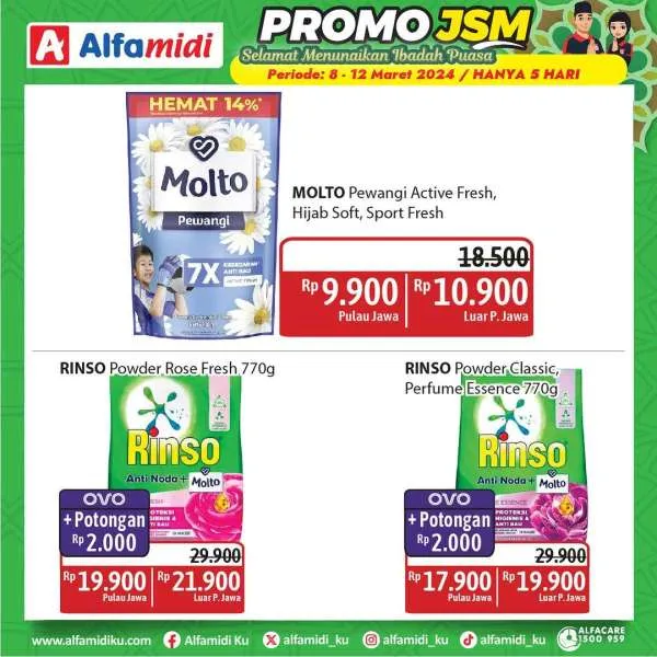 Promo JSM Alfamidi Hanya 5 Hari Periode 8-12 Maret 2024