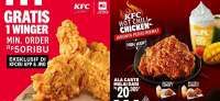 Promo KFC Terbaru 2023, Menu Baru Gratis 1 Winger dan KFC Hot Chili Chicken Rp 20.909
