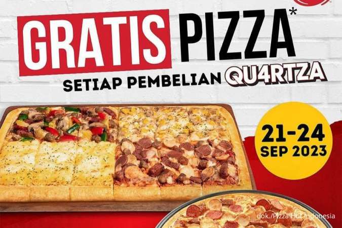 Promo Pizza Hut BOGO Buy 1 Get 1 Quartza dan Meaty Pizza Edisi 21-24 September 2023