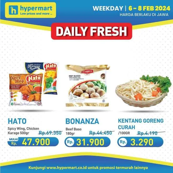 Promo Hypermart Hyper Diskon Weekday Periode 6-8 Februari 2024