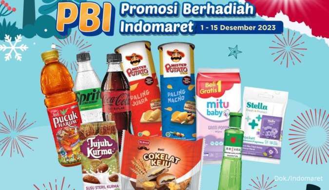 Promo Indomaret Beli 1 Gratis 1 dan Beli 2 Gratis 1, Berlaku sampai 15 Desember 2023