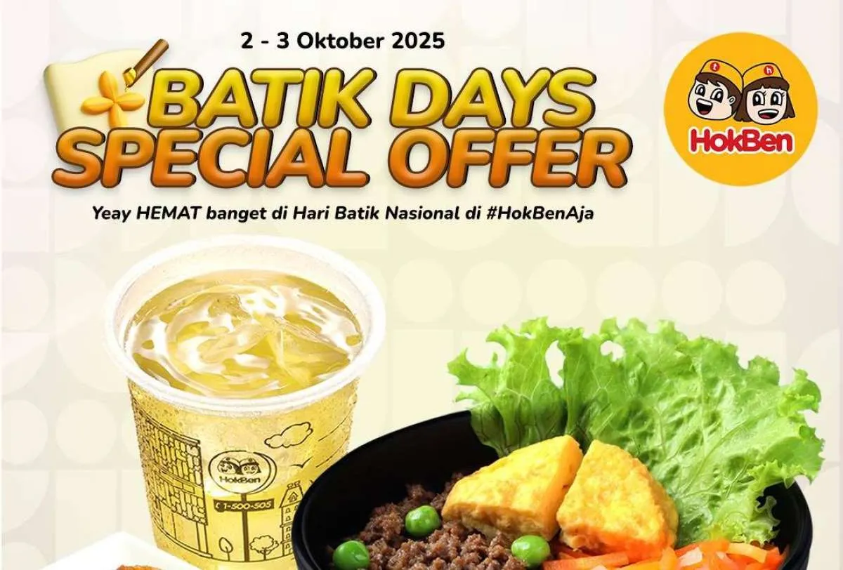 Promo HokBen Hari Batik Nasional 2025, Dapatkan Gratis Curry Minche Ball