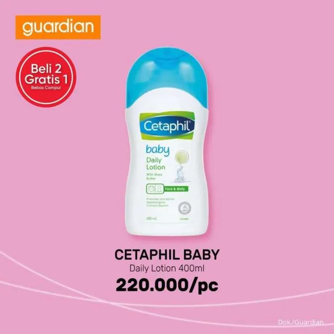 Promo Cetaphil Beli 2 Gratis 1 di Guardian