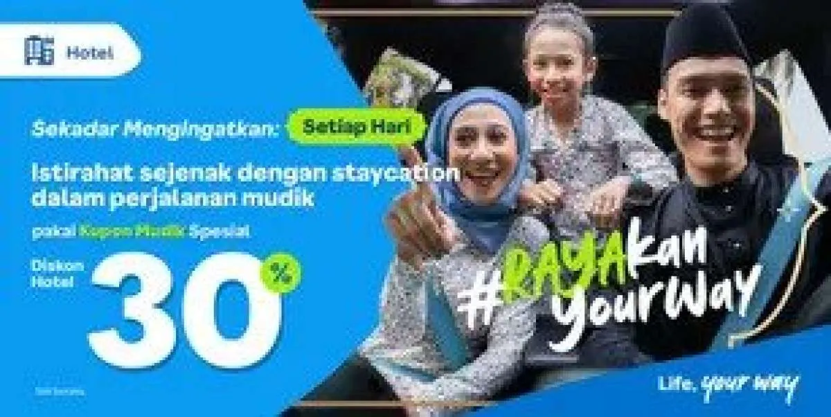 Gunakan Promo Kupon Mudik Spesial Traveloka dengan Diskon Hotel 30% Setiap Hari