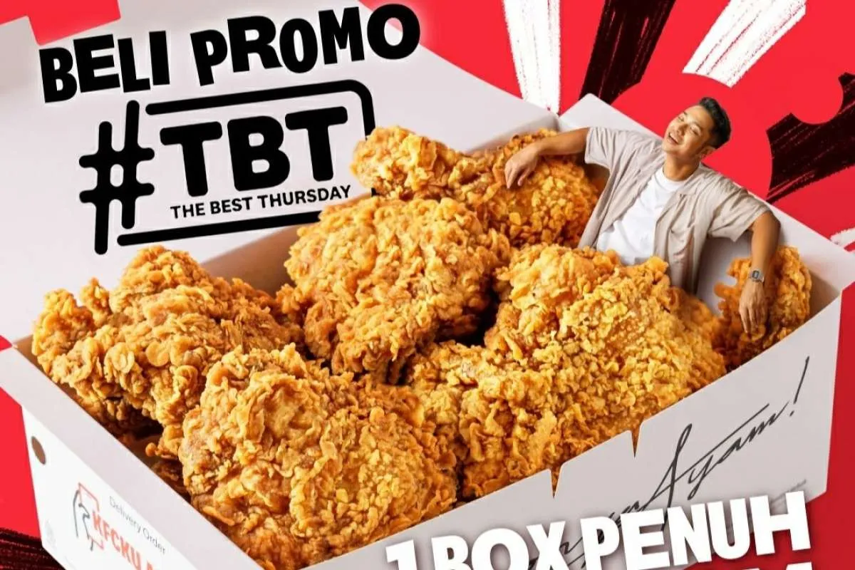 Promo KFC The Best Thursday Kamis 4 April 2024, Beli 5 Ayam Hanya Rp 60.000-an Saja