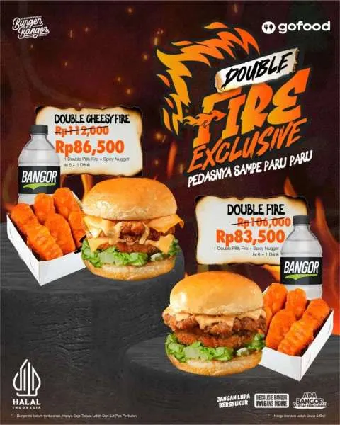 Promo Burger Bangor Double Fire Exclusive