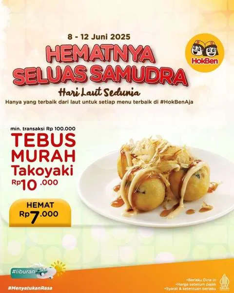 Promo HokBen Tebus Murah Takoyaki