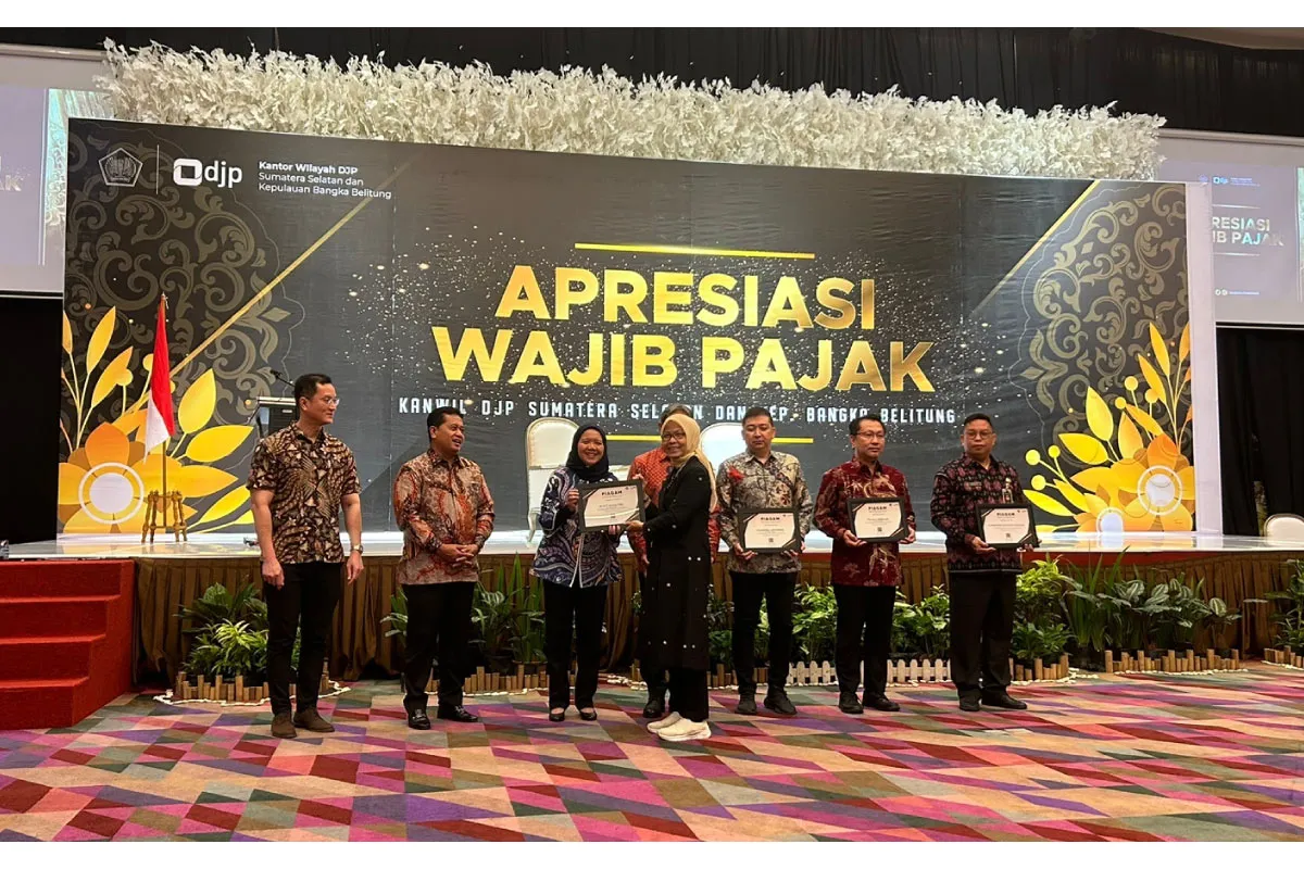 PTBA Sabet Penghargaan dari Kanwil DJP Sumsel Babel