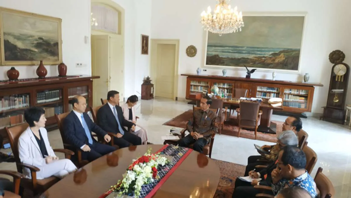 Bertemu Jokowi, delegasi China bahas infrastruktur