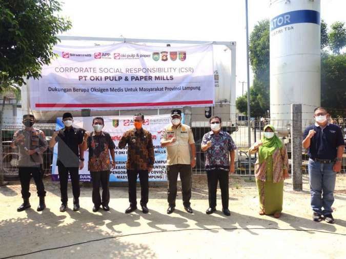 Pemprov Lampung Terima Bantuan Oksigen Cair dari Sinar Mas