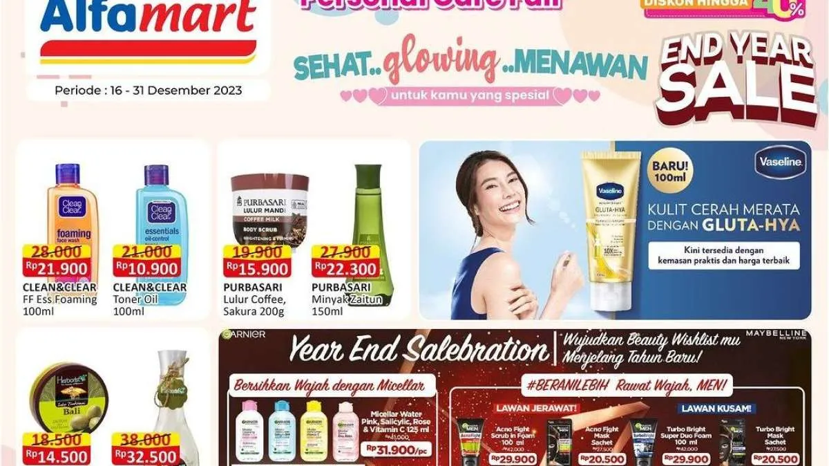 Promo Alfamart Terbaru 18 Desember 2023, Produk Kecantikan Tubuh Diskon Sampai 40%
