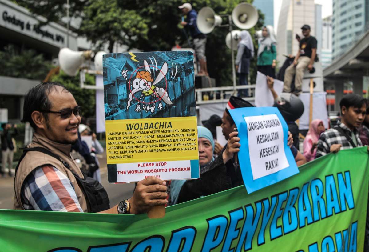 Aksi Tolak Penyebaran 200 Juta Nyamuk Wolbachia untuk Tekan Kasus DBD