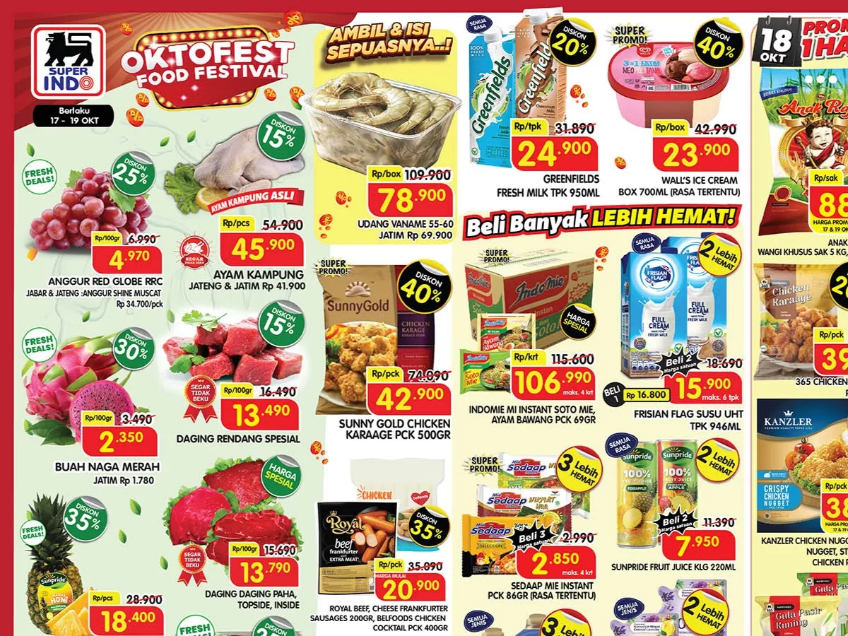 Katalog Promo JSM Superindo Diskon hingga 40% Periode 17-19 Oktober 2025