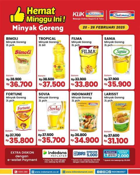 Promo Minyak Goreng di Indomaret 20-26 Februari 2025