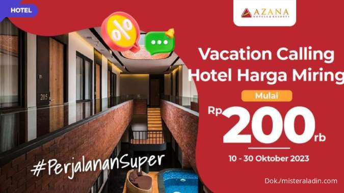 Promo Mister Aladin Hotel, Harga Miring Mulai dari Rp 200.000