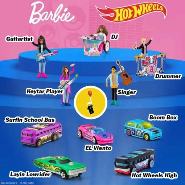 Promo McD Happy Meal Barbie & Hot Wheels 