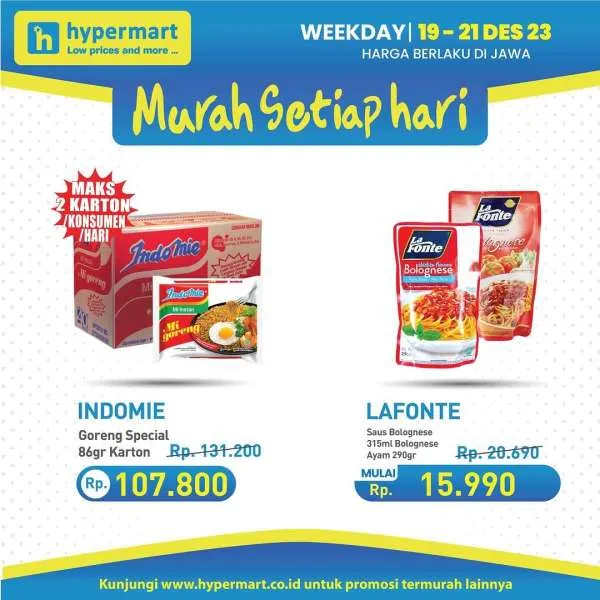 Promo Hypermart Hyper Diskon Weekday Periode 19-21 Desember 2023