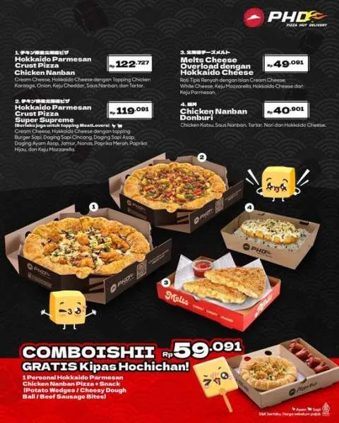 Menu baru pizza hut & PHD: Hokkaido Chizu Edition 