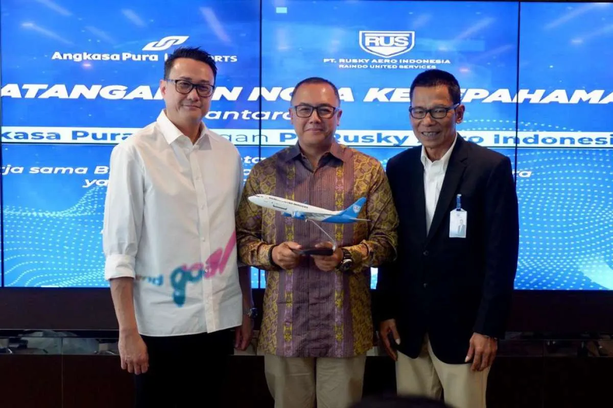 AP I dan Rusky Aero Indonesia Teken MoU Pemanfaatan Potensi Bisnis Kargo dan Logistik