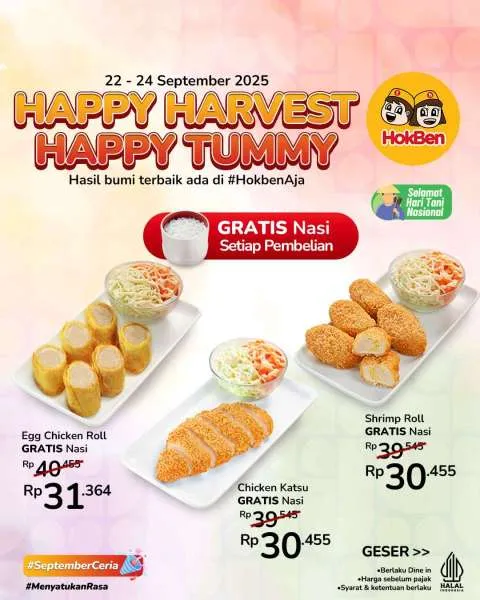 Promo HokBen Hari Tani Nasional 22-24 September