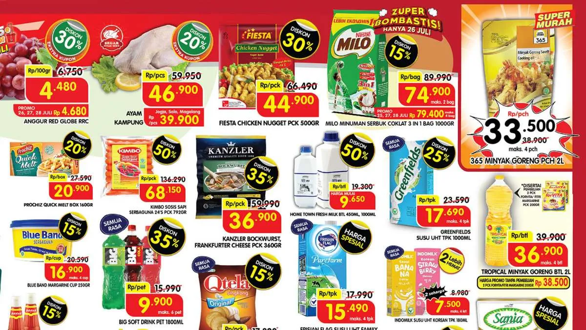 Promo Superindo Sampai Kamis 28 Juli 2022, Potongan Harga Sebelum Akhir Pekan