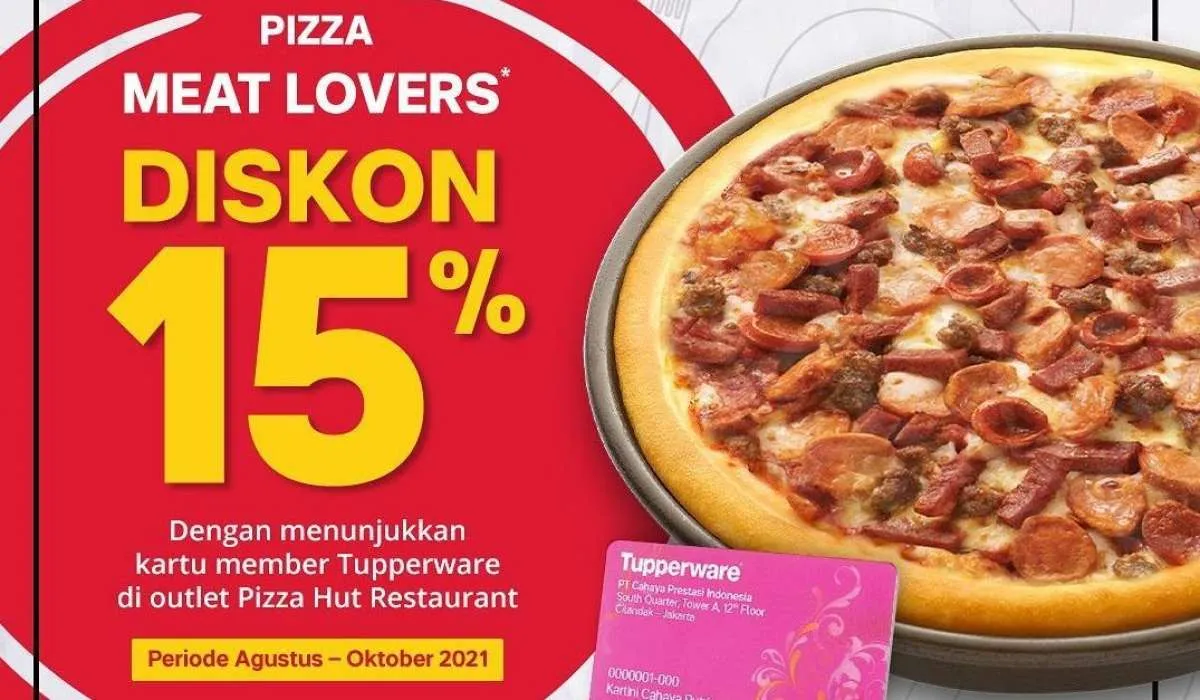 Promo Pizza Hut terbaru, Pizza Meat Lovers diskon 15% periode Agustus-Oktober 2021