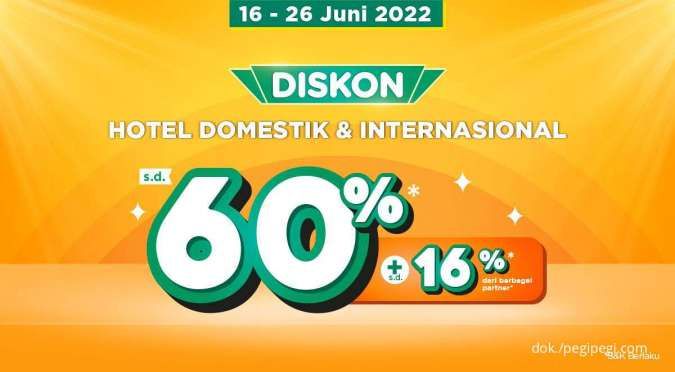 Promo Pegi Vaganza, Diskon Hotel Domestik dan Internasional Sampai 60%