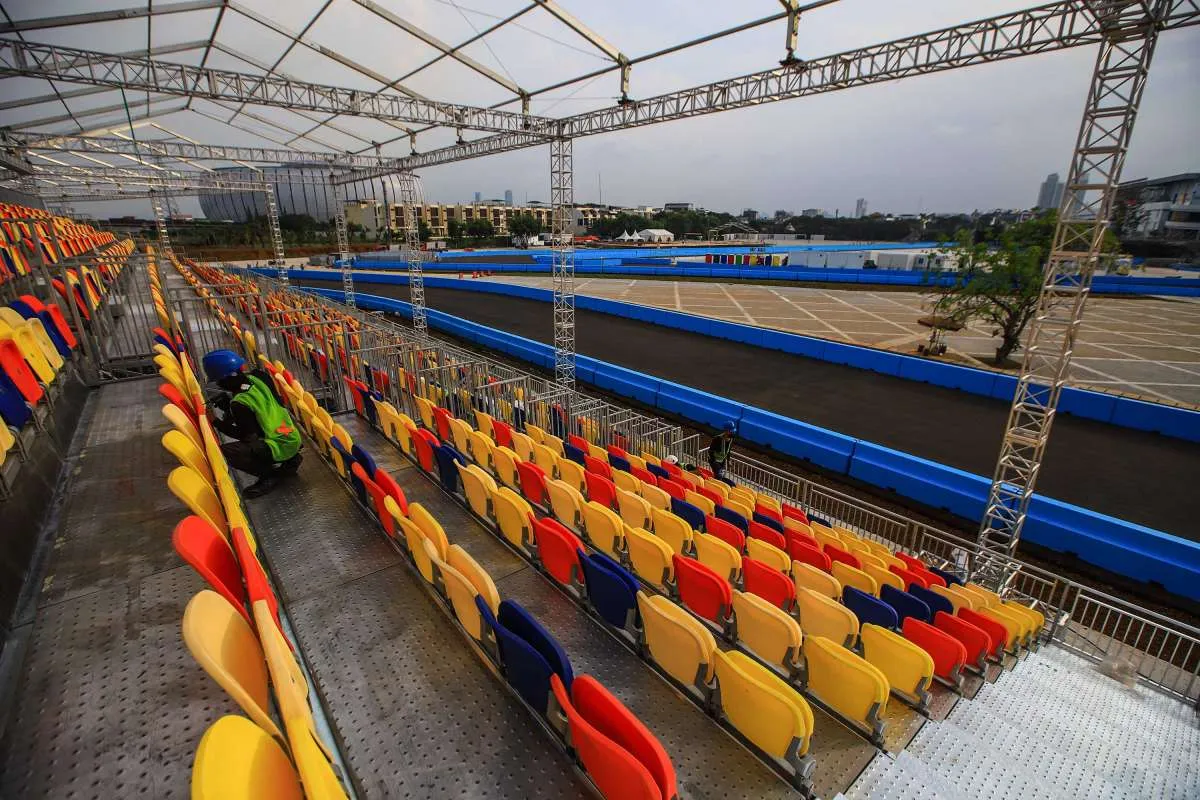 Atap Tribun Formula E Jakarta Ambruk, Polisi Akan Temui Kontraktor