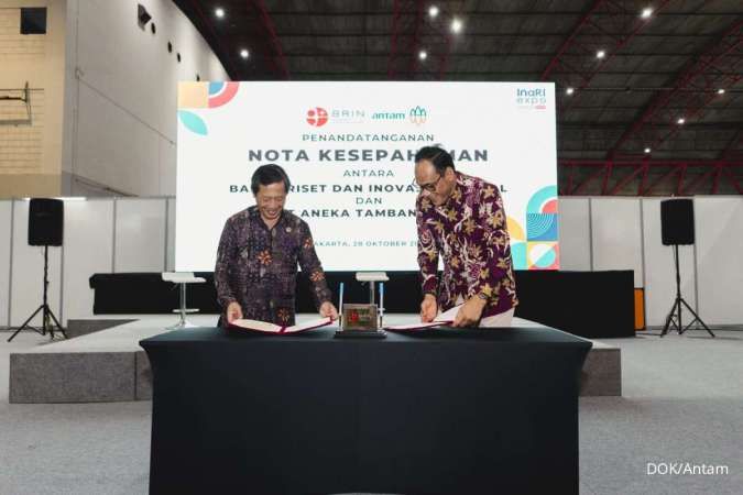 Antam–BRIN Kolaborasi Tingkatkan Efisiensi dan Inovasi di Sektor Pertambangan