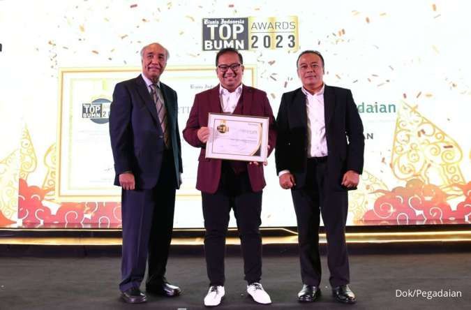 Pegadaian Raih 2 Penghargaan Bisnis Indonesia TOP BUMN Awards 2023 
