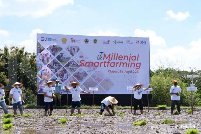 BNI lanjutkan program millennial smartfarming di Klaten