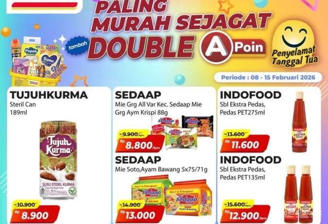 Promo Alfamart Paling Murah Sejagat 8-15 Februari 2026, Sambal Indofood Beli 2 Hemat