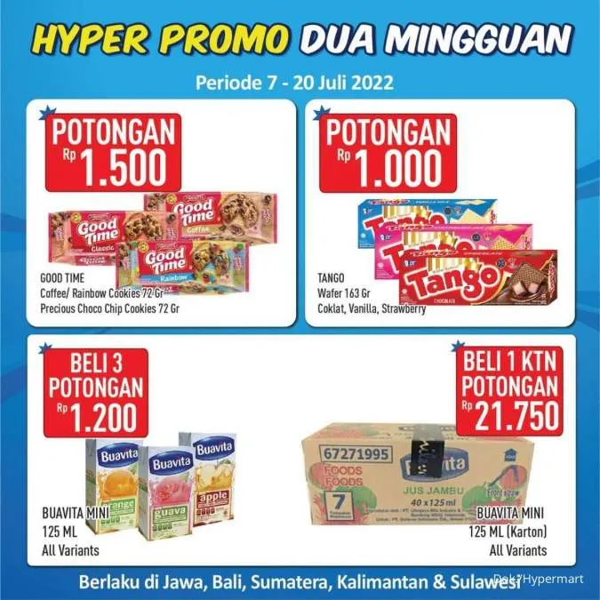 Promo Hypermart Dua Mingguan Periode 7-20 Juli 2022