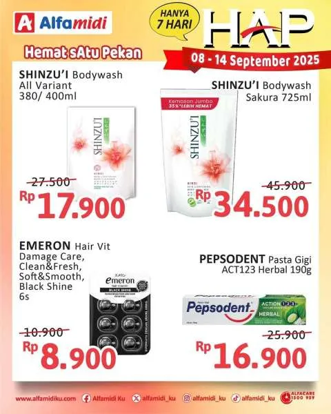Promo Alfamidi Hemat Satu Pekan Periode 8-14 September 2025