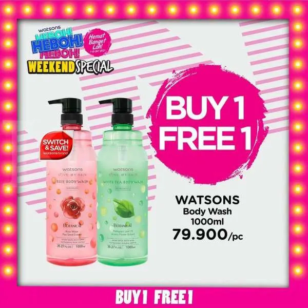 Promo Watsons Buy 1 Free 1 Periode 7-10 Oktober 2021