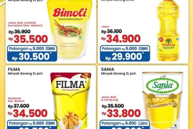 Promo Minyak Goreng Murah dan Hemat di Alfamart, Superindo dan Indomaret Weekday