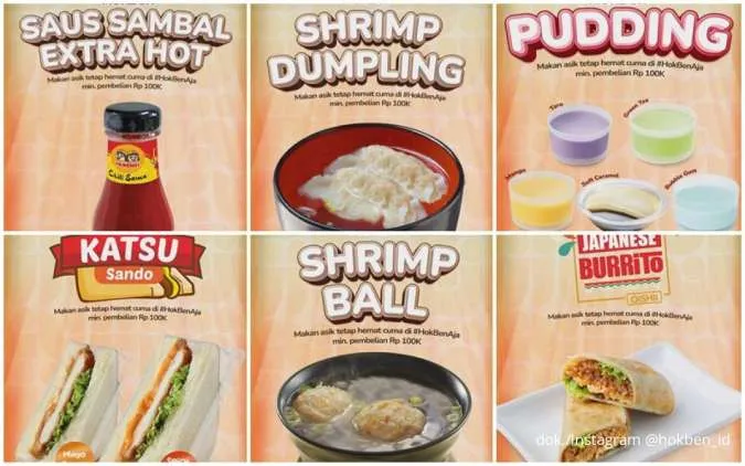 Spesial Januari 2026, Ada Promo HokBen Tebus Murah 6 Menu Andalan Mulai Rp 10.000