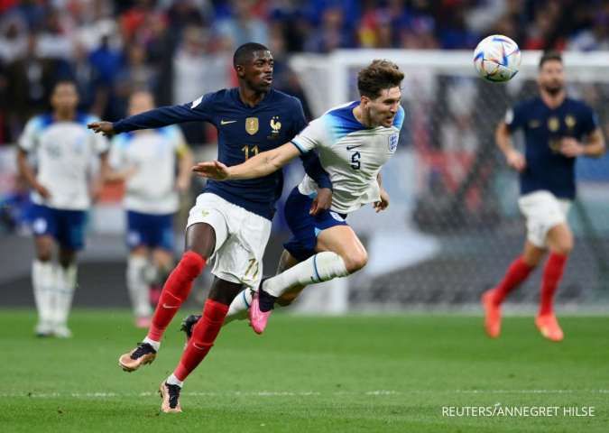 Hasil Pertandingan Inggris Vs Prancis, Juara Ayam Jantan Sementara Unggul 1 - 0 