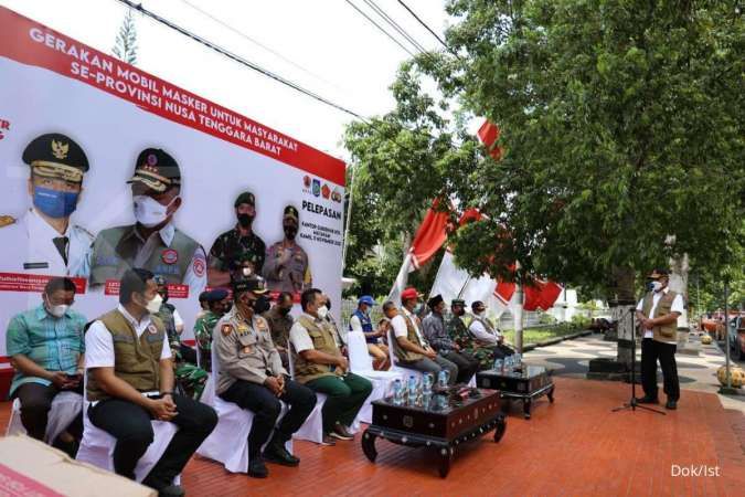 Kepala BNPB luncurkan Gerakan Mobil Masker untuk masyarakat Lombok