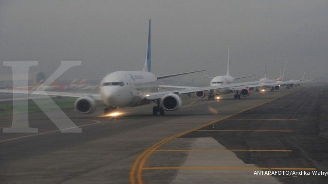 Tiga pesawat rute Bandung-Denpasar delay