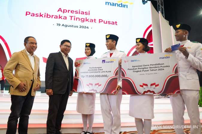 Menyala, Bank Mandiri Apresiasi Paskibraka Tingkat Pusat