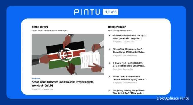 Pintu News Sedia Informasi&Edukasi Lengkap, Seiring Meningkatnya Industri Crypto&Web3