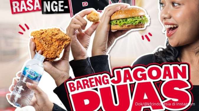 Promo KFC Jagoan Puas di Bulan Oktober 2023, 2 Pilihan Lezat Hanya Rp 27.000-an 