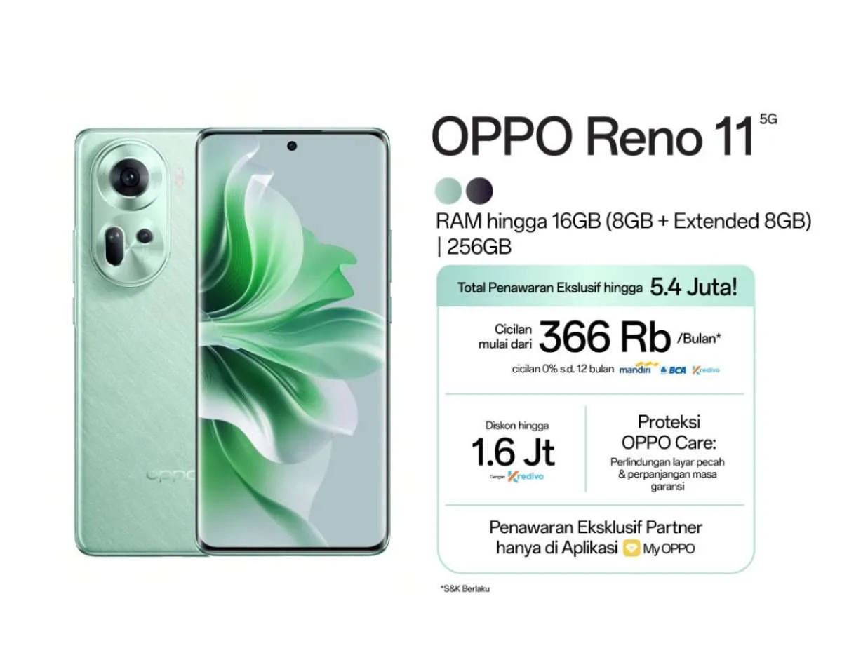 Sudah Bisa Dipesan, Ini Spesifikasi & Harga OPPO Reno11 5G Indonesia